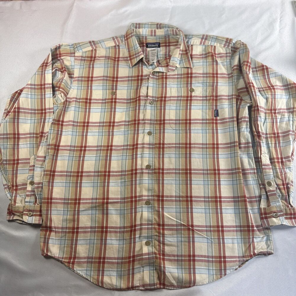 Patagonia Men’s Extra-Large Long Sleeve Plaid Shirt Button Up